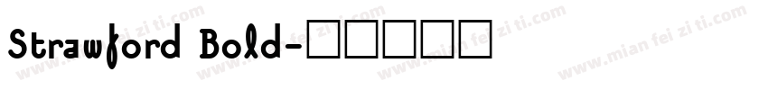 Strawford Bold字体转换